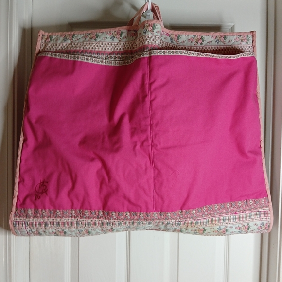 1986 Handmade Vintage Bright Pink and Patterned Quilted Bag - Picture 2 of 16